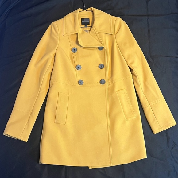 The Limited Jackets & Blazers - 🚫SOLD🚫NWT The Limited Mustard Double-Breasted Pea Coat